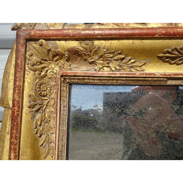 Antique Louis XVI Style Mirror, 1800s For Sale - Image 11 of 18