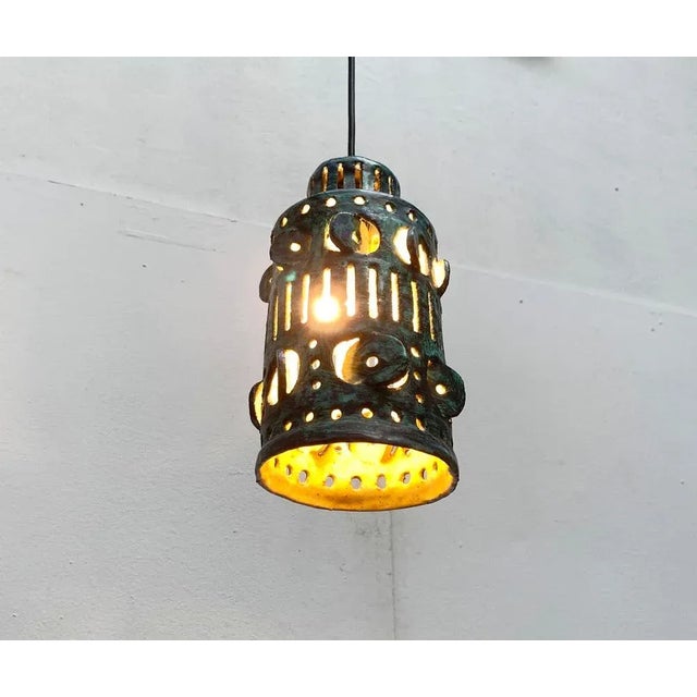 Mid-Century Ceramic Pendant Lamp, 1960s For Sale - Image 4 of 18