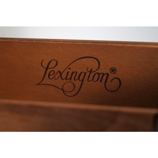 Lexington Country Cherry China Cabinet Hutch For Sale - Image 17 of 18