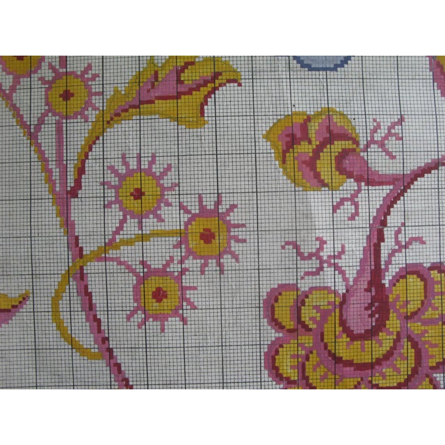 Late 19th Century Antique French Textile Design For Sale - Image 5 of 9