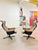 Vintage Lounge Chairs by Svensson Sandstrom for Dux, 1968, Set of 2 For Sale - Image 3 of 6