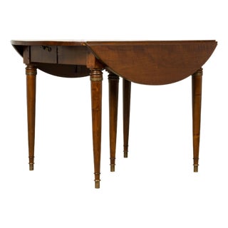 Early 19th Century French Directoire Walnut Extending Dining Table For Sale