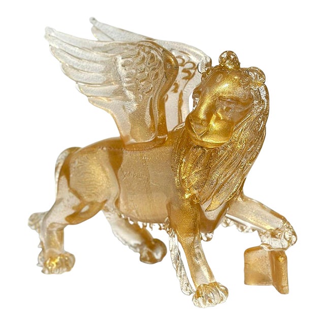 Vintage Arnaldo Zanella Murano Art Glass Lion of St Marco-Signed For Sale