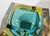 A large vintage Murano glass ashtray crafted using the "sommerso" technique, attributed to designer Flavio Poli for the...