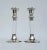 Vintage Karl Springer-Style, Exclusively for Lord & Taylor Silver Plate & Lucite Candle Holders -A Pair For Sale - Image 13 of 13