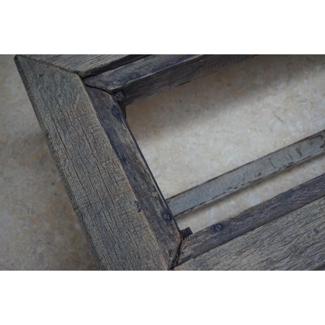 Brutalist Oak & Slate Stone Inlay Carved with Zodiac Signs Coffee Table, 1950s For Sale - Image 18 of 18