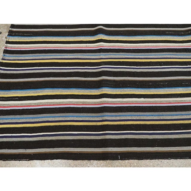 Textile Galerie Shabab Collection Mid-20th Century Turkish Flatweave Kilim Room Size Carpet For Sale - Image 7 of 10