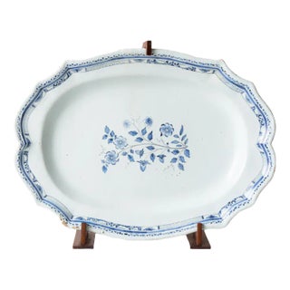 18th Century French Ceramic Tray For Sale