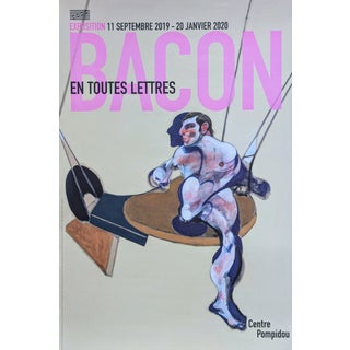 Male Nude Offset Lithographic Poster after Francis Bacon For Sale