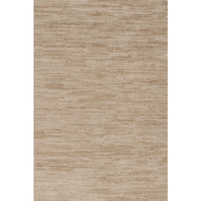 Beige Rug & Kilim’s Oversized Contemporary Textural Rug in Soft & Tonal Beige For Sale - Image 8 of 9