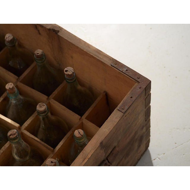 Gray Vintage Bottle Storage Box, 1966 For Sale - Image 8 of 17