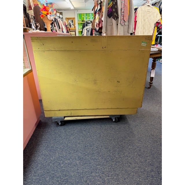 Modernage Midcentury Furniture Company New York & Miami Beach White & Maple Dresser & Mirror With Horizontal Pulls For Sale - Image 13 of 17