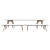 Black Marina White Dining Table and Benches by Cools Collection, Set of 3 For Sale - Image 8 of 8