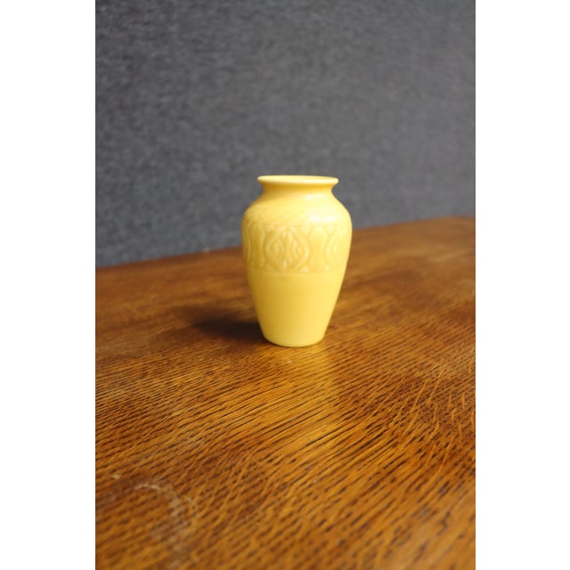 Early 20th Century Rookwood Pottery Yellow Matte Glaze Art Deco Vase, Form 2870 For Sale - Image 5 of 9