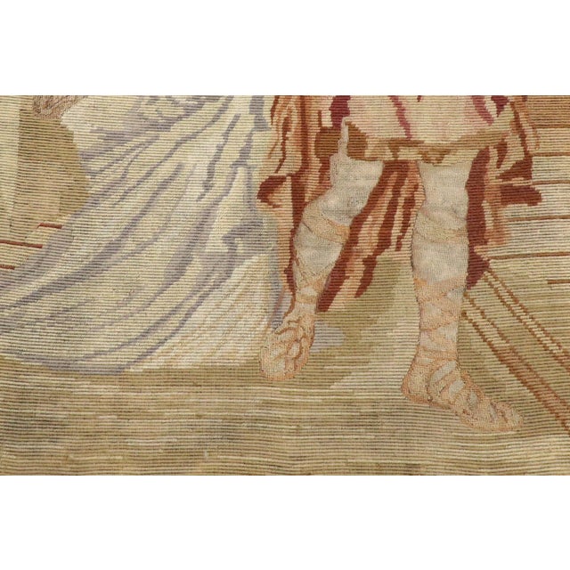 Antique English Needlepoint Tapestry 02'04 X 03'05 For Sale - Image 9 of 12