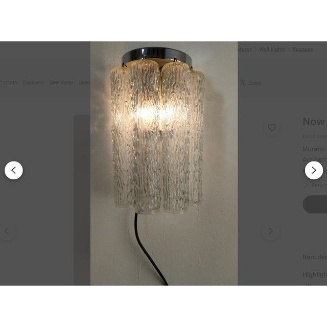 A fantastic pair of examples of the truest art glass craftsmanship, made in italy in the 1970s, created by legendary...