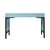 Wood Swirl Writing Desk - Pool Blue For Sale - Image 7 of 9