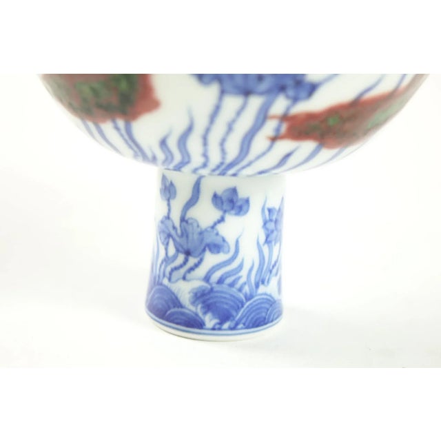 Ceramic 17th Century Fine Ming Dynasty Porcelain Bowl With Marking Inside the Vase For Sale - Image 7 of 7