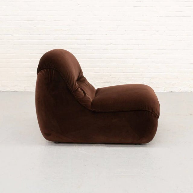Art Deco Malu Lounge Chair by Diego Mattu for 1p Italy 1970s For Sale - Image 3 of 9