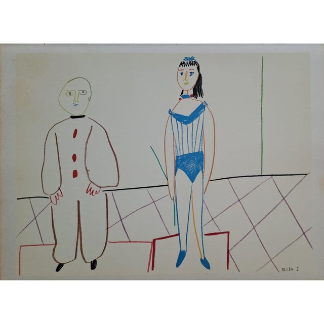 Pablo Picasso, The Acrobat and the Clown, 1954, Lithograph For Sale