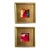 "Canyons" Pair of Framed Mini Paintings by Jessalin Beutler For Sale