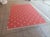 Terra Cotta Handwoven Cotton Area Rug, Terracotta and White Tree Patterned Dhurrie - 6'x9' For Sale - Image 8 of 12