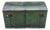 Travel Trunk in Green Varnished Wood, 1900s For Sale