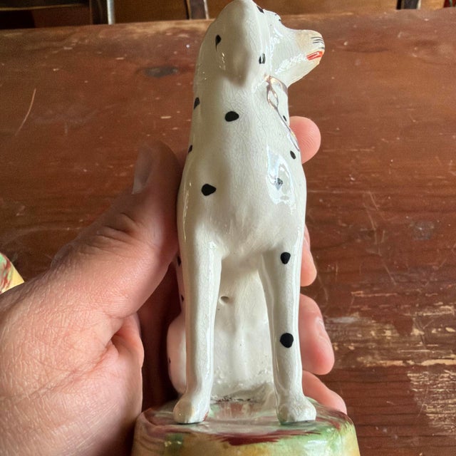 A Very Nice Pair of Antique Staffordshire Dalmatian Figures, Circa 1870 For Sale - Image 13 of 18