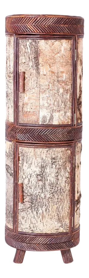 Adirondack Cylindrical Bar Cabinet