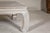 White Teak Ming Style Whitewash Coffee Table with Chow Legs and Carved Apron For Sale - Image 8 of 12