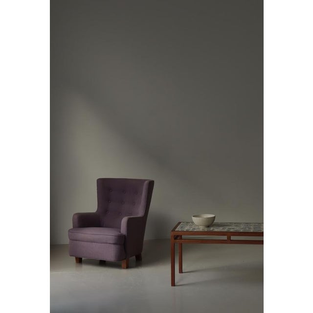 Scandinavian Modern Coffee Table in Teak with Ceramic Tiles attributed to Søren Horn, 1950s For Sale - Image 16 of 17