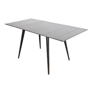 Paul McCobb Planner Group Mid-Century Modern Black Lacquered Extension Dining Table, Newly Refinished