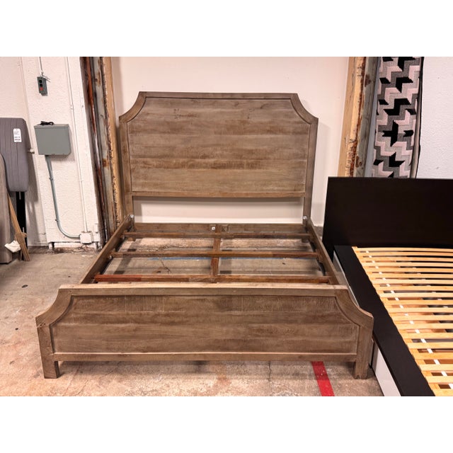 2010s California King Zin Home Amelie Wood Bed Frame For Sale - Image 5 of 12