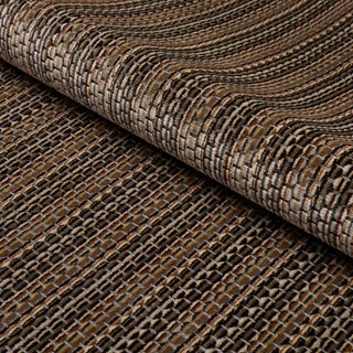 Schumacher Downtown Velvet Fabric in Sepia For Sale