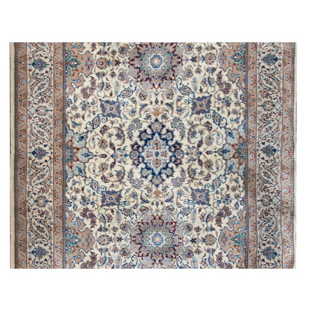 Vintage Persian Kashan Rug For Sale In Chicago - Image 6 of 14