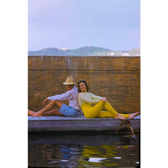 Waterside in Bermuda 1960 Fashionable couple on a quayside in Bermuda, 1960. Toni Frissell Antoinette Frissell Bacon...