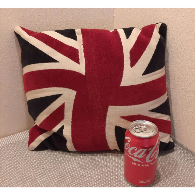 Late 20th Century Stylized Union Jack Pillow Uk Flag For Sale - Image 5 of 9