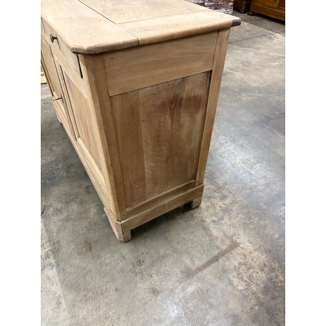 Mid 19th Century French Buffet Louis Phillipe Style Bleached Circa 1860 Walnut Wood. For Sale - Image 5 of 6