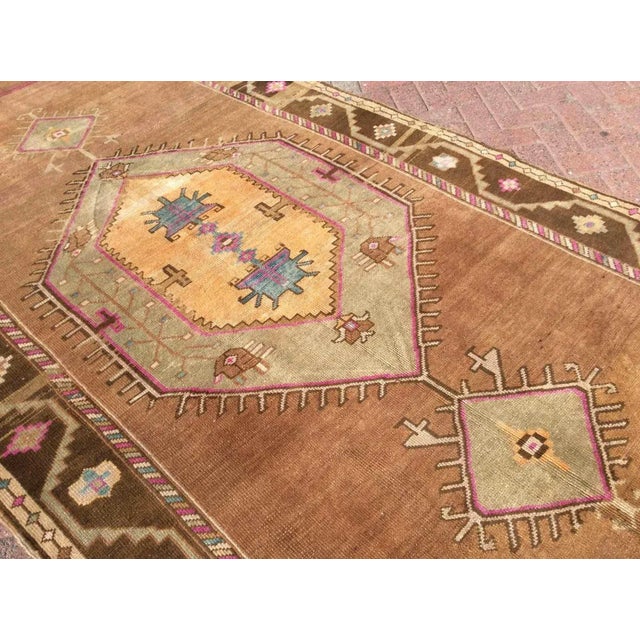Modern Looks - Vintage Handmade Turkish Rug Runner - 66" X 166.5" For Sale - Image 9 of 12