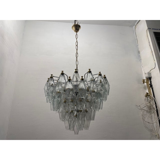 Murano Glass Polygon Chandelier, 1980s For Sale - Image 13 of 14