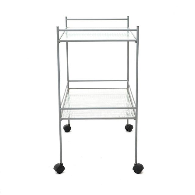Metal and Glass Service Trolley, 1980s For Sale - Image 6 of 13