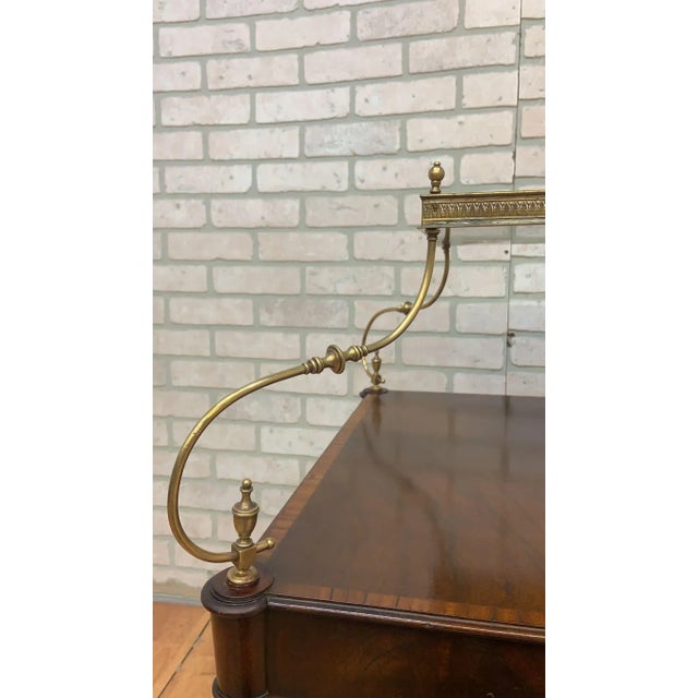 Wood Antique Weiman Heirloom French Louis Style Tray Top Dessert Table For Sale - Image 7 of 8