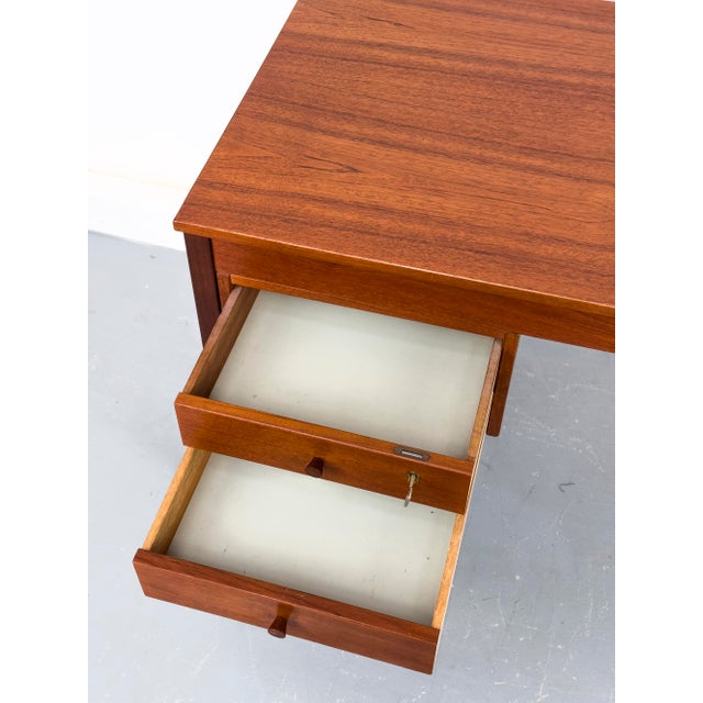 Teak Desk with Drawers from Domino Møbler, 1960s For Sale - Image 14 of 18