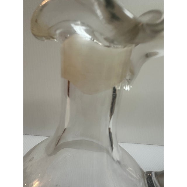 Transparent Vintage Berry Brothers Magnum Champagne Decanter Clear Crystal Glass With Stopper 12" Tall For Sale - Image 8 of 18