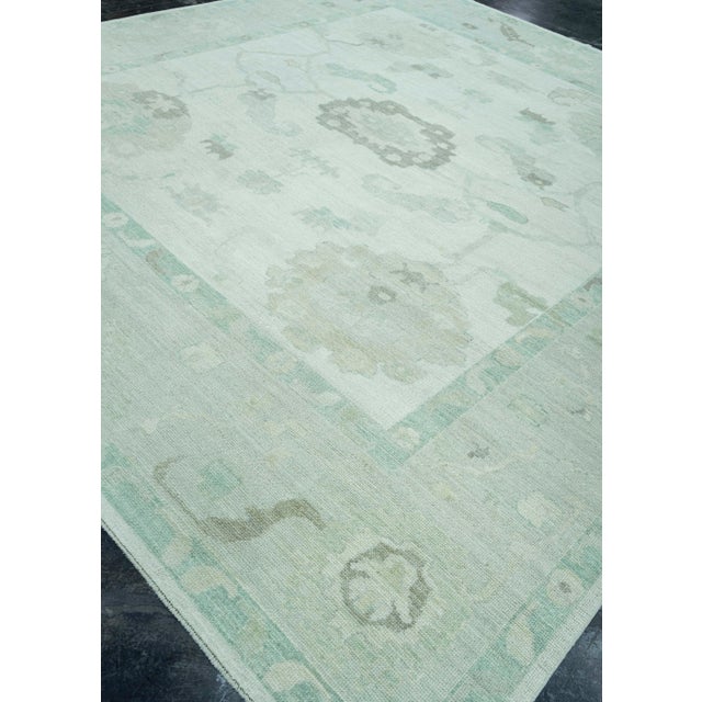 Turkish Oushak Rug 11'7" x 12'4" #19382 For Sale In Houston - Image 6 of 8