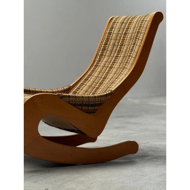 Vintage Rocking Chair in Beech Wood and Bouclé from Casala, Germany, 1960s For Sale - Image 10 of 17