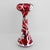 Antique Art Nouveau Cranberry Glass & Silver Overlay Vase For Sale - Image 4 of 13