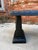 Black Black Concrete Garden Benches With Raised Rabbits Relief- A Pair For Sale - Image 8 of 12