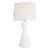 AERIN By Visual Comfort Studio Constance Table Lamp in Textured White For Sale