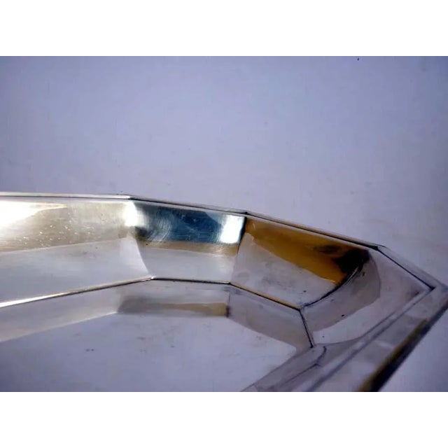 1950s French Silver Tray from Christofle Fleuron, 1950s For Sale - Image 5 of 6